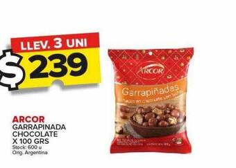 Carrefour Maxi Arcor garrapinada chocolate oferta
