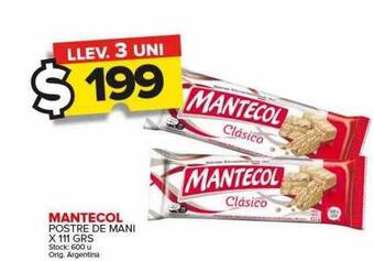 Carrefour Maxi Mantecol postre de mani oferta