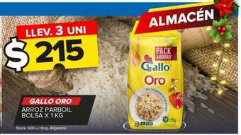 Carrefour Maxi Gallo oro arroz parboil bolsa oferta