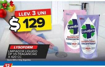Carrefour Maxi Lysoform limpiador liquido dp vs fragancias oferta