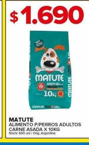 Carrefour Maxi Matute alimento p perros adultos carne asada oferta