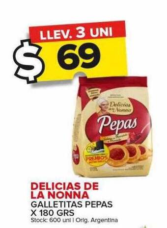 Carrefour Maxi Delicias de la nonna galletitas pepas oferta