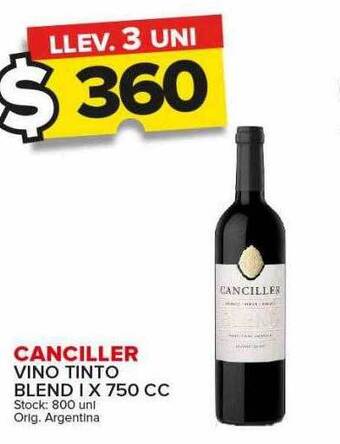 Carrefour Maxi Canciller vino tinto blend i oferta