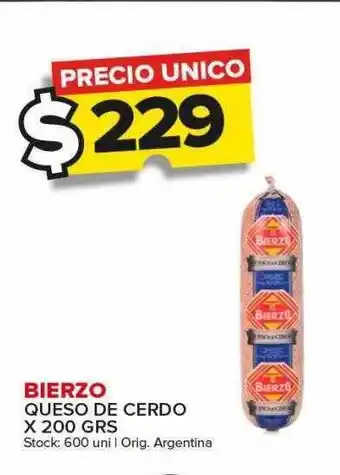 Carrefour Maxi Bierzo queso de cerdo oferta