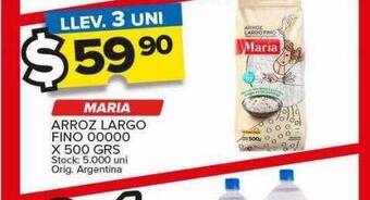 Carrefour Maxi Maria arroz largo fino oferta