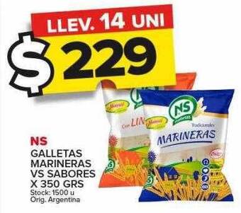 Carrefour Maxi Ns galletas marineras vs sabores oferta