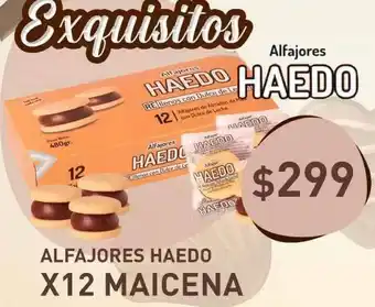 Supermercados Zeta Alfajores Haedo X12 Maicena oferta