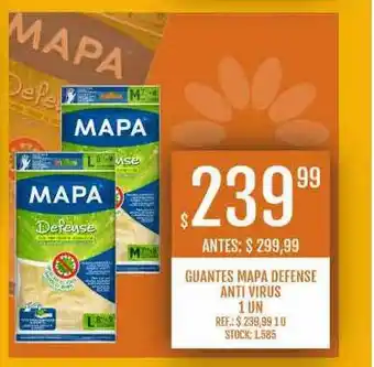 Supermercados Todo Guantes Mapa Defeense Anti Virus 1 un oferta
