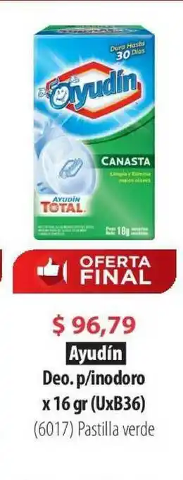 Parodi Ayudín Deo.p-Inodoro x 16 gr (UxB36) oferta