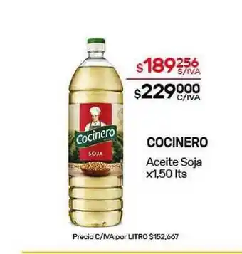 Nini Mayorista Cocinero Aceite Soja x1,50 lts oferta