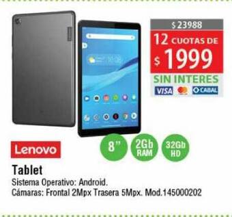 Casa Silvia Lenovo Tablet oferta