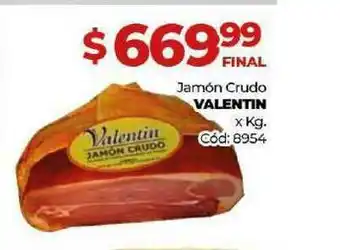Diarco Valentin Jamón Crudo x Kg oferta