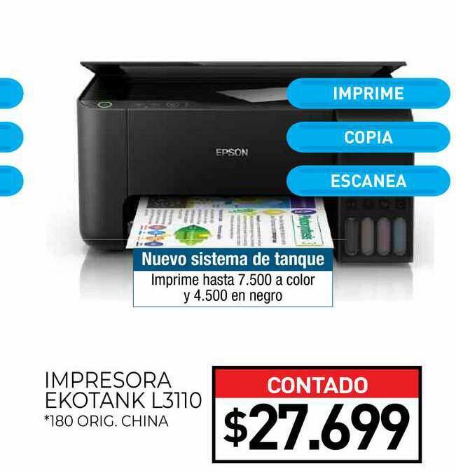 Epson L3110 Impresora Ekotank oferta en La Anonima