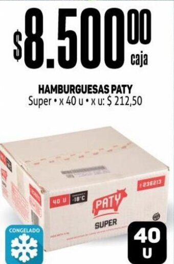 Makro Hamburguesas Paty oferta