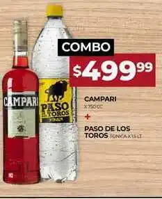 Supermercados Tadicor Campari + Paso De Los Toros oferta