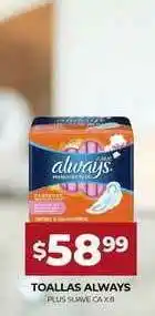 Supermercados Tadicor Always Toallas oferta