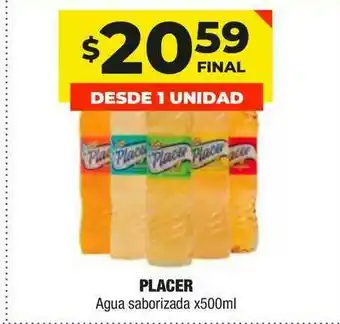 Maxi Ofertas Placer Agua saborizada x 500ml oferta