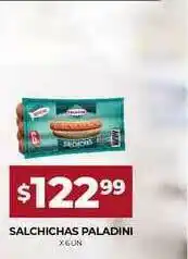 Supermercados Tadicor Salchichas Paladini x 6 Un oferta