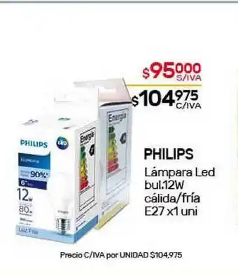 Nini Mayorista Philips Lámpara Led bul. 12w cálida-fría E27 x1 uni oferta