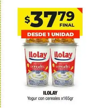 Maxi Ofertas Ilolay Yogur Con Cereales x 165gr oferta