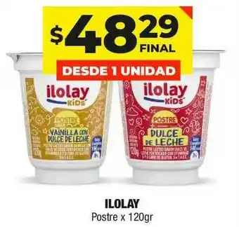 Maxi Ofertas Ilolay Postre x 120gr oferta