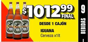 Maxi Ofertas Iguana Cerveza x 1lt oferta
