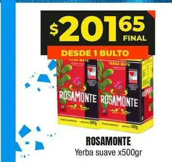 Maxi Ofertas Rosamonte Yerba suave x 500gr oferta