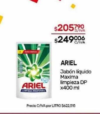 Nini Mayorista Ariel jabón líquido maxima limpieza dp oferta