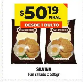Maxi Ofertas Silvina Pan rallado x 500gr oferta
