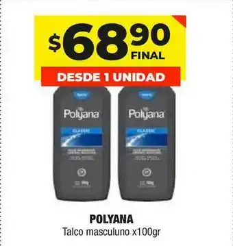Maxi Ofertas Polyana Talco masculuno x 100gr oferta