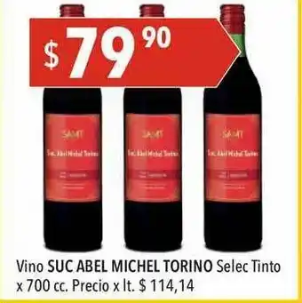 Hergo Vino Suc Abel Michel Torino Select Tinto x 700cc oferta