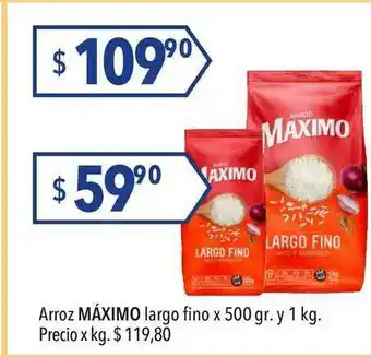 Hergo Máximo Arroz largo fino x 500gr. y 1 kg oferta
