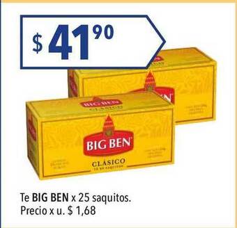 Big Ben Te x 25 saquitos