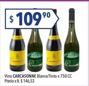 Hergo Carcasonne Vino Blanco/Tinto x 750cc oferta