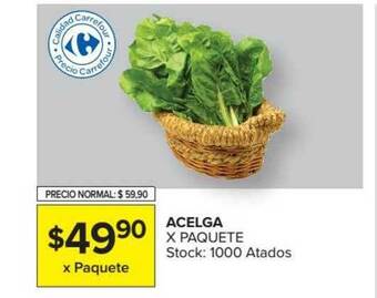 Carrefour Market Acelga x Paquete oferta