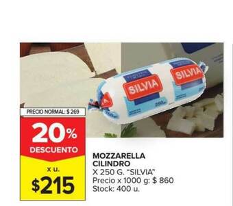 "Silvia" Mozzarella Cilindro x 250g