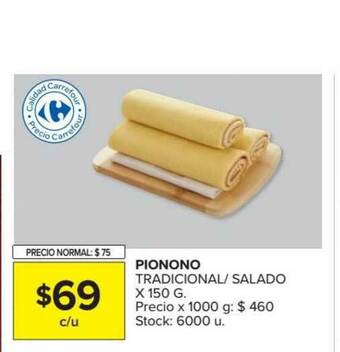 Carrefour Market Pionono Tradicional /Salado x 150g oferta