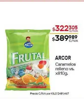 Nini Mayorista Arcor Caramelos relleno vs. x810g oferta
