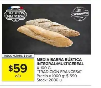 Carrefour Market Media Barra Rústica Integral Multicereal x 100g oferta