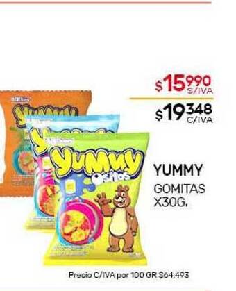 Nini Mayorista Yummy Gomitas x30g oferta