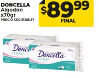 Supermayorista Vital Doncella Algodón x 70gr oferta