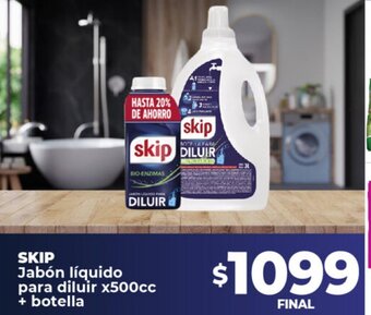 Supermayorista Vital Skip Jabón Líquido Para Diluir x 500cc + Botella oferta