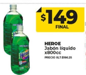 Supermayorista Vital Heroe Jabón Líquido x 800cc oferta