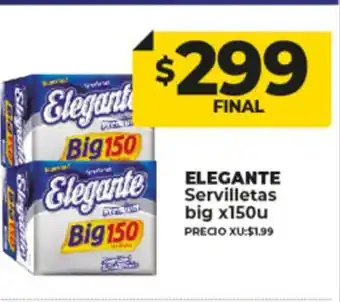 Supermayorista Vital Elegante Servilletas Big x 150u oferta