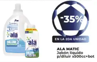 Supermayorista Vital Ala Matic Jabón Líquido P/Diluir x 500cc + Bot oferta
