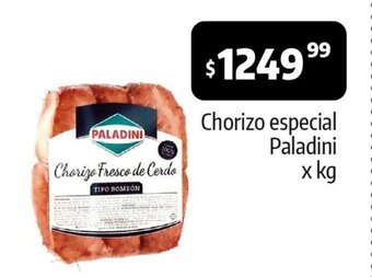 Autoservicio Capo Chorizo Especial Paladini x kg oferta