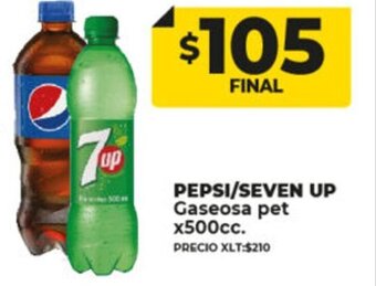 Supermayorista Vital Pepsi/Seven Up Gaseosa Pet x 500cc oferta