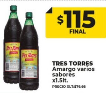 Supermayorista Vital Tres Torres Amargo Varios Sabores x 1.5lt oferta