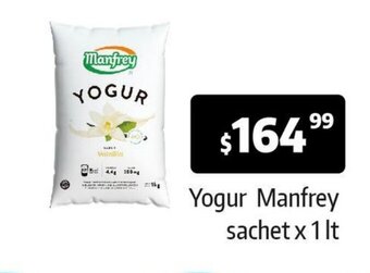 Autoservicio Capo Yogur Manfrey Sachet x 1lt oferta