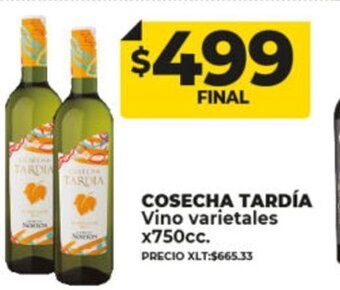 Supermayorista Vital Cosecha Tardía Vino Varietales x 750cc oferta